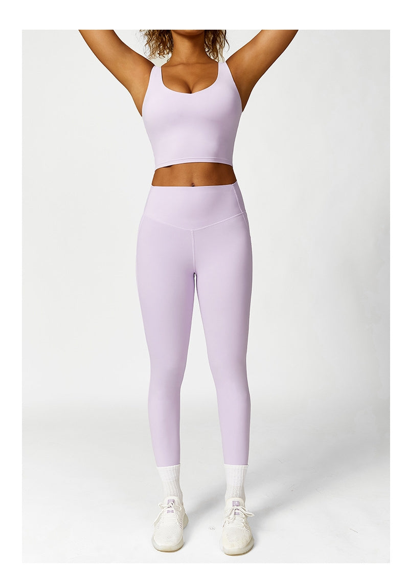 L2929#  Women Yoga Bra Shorts Pants Set