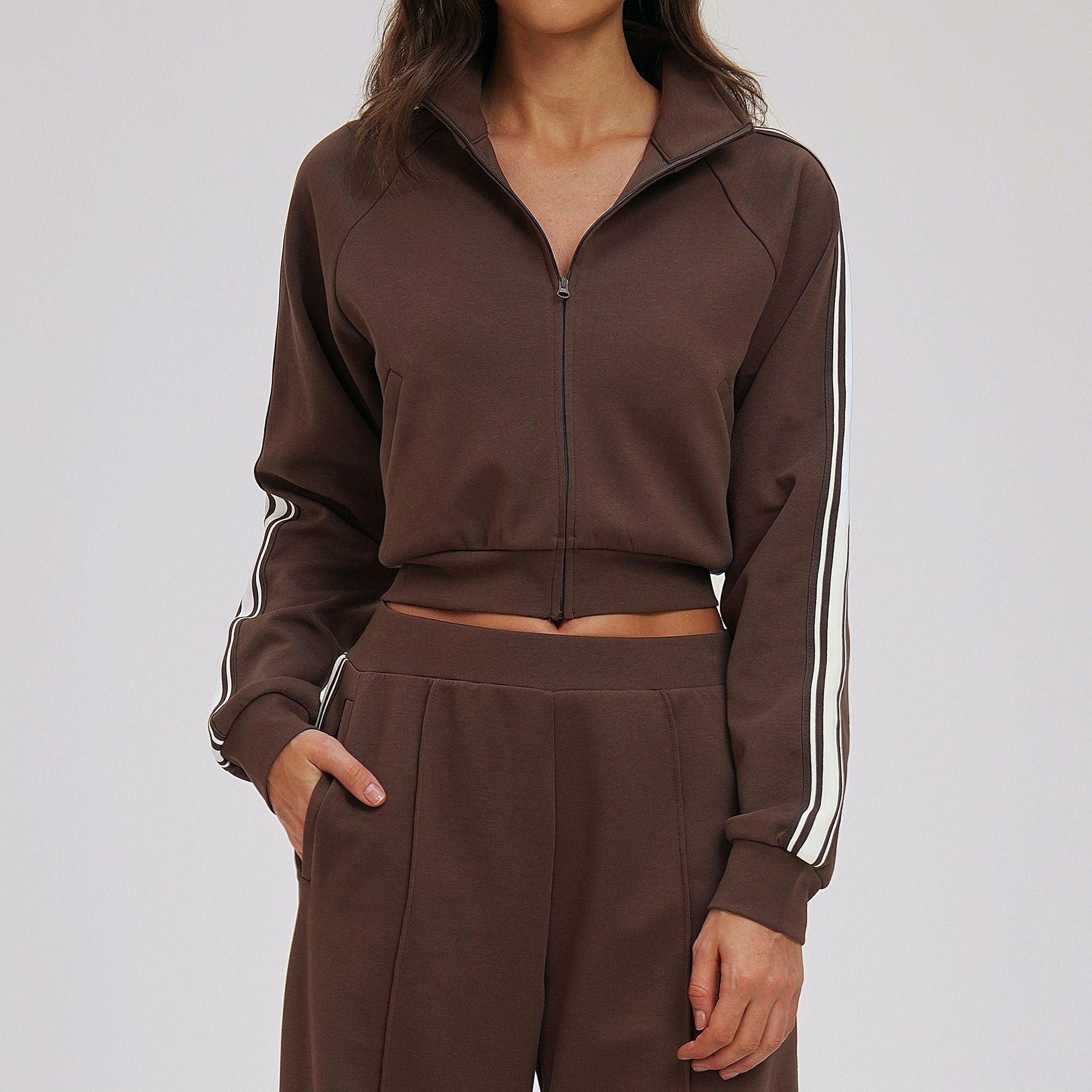 1757#A Same color Embroidery  Women Yoga Jacket or Pants