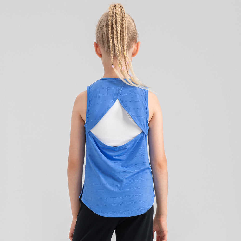 L2829#  Kids Yoga Tank