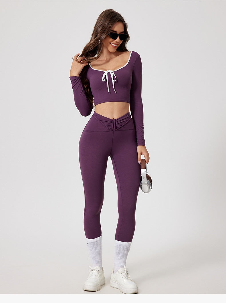 795# A Women Yoga Shirts Pants Set
