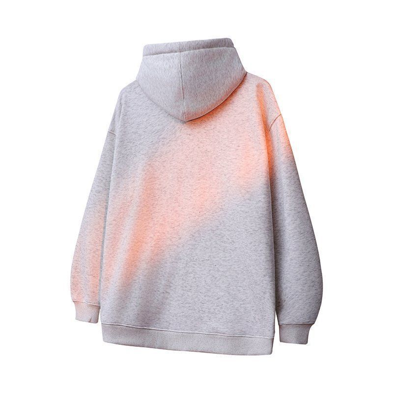 1456# A 3D LOGO Unisex Silver Fox Hoodie