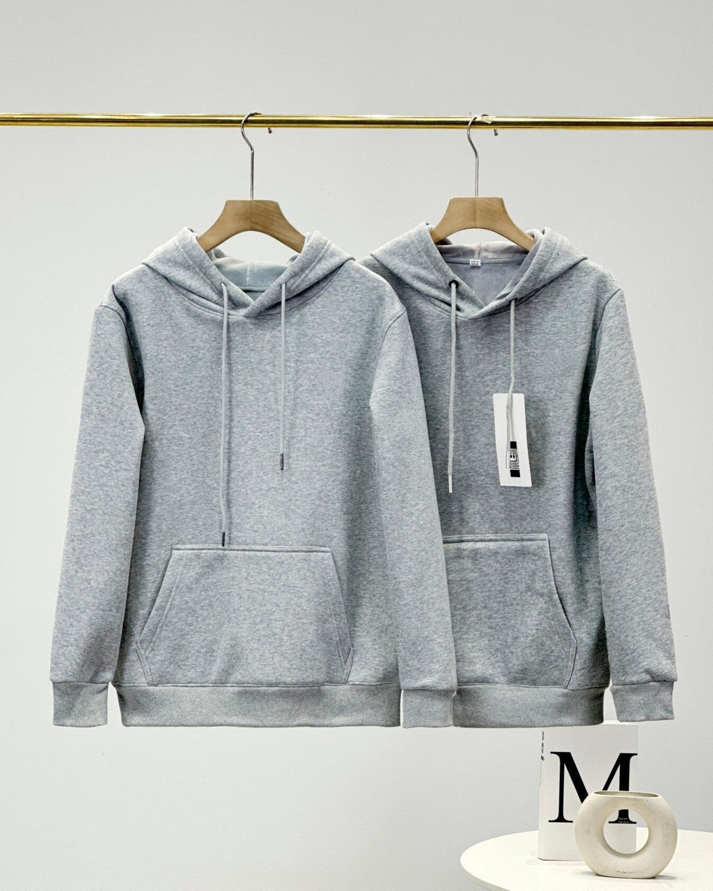 L5401# GX Unisex Silver Fox Velvet Hoodies
