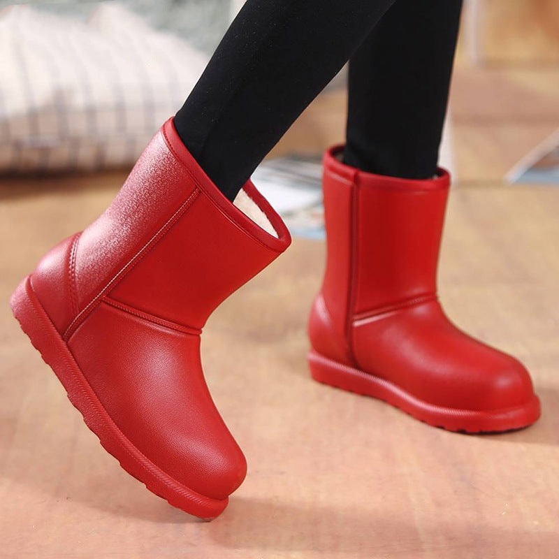 E3129# Cow Leather Boots