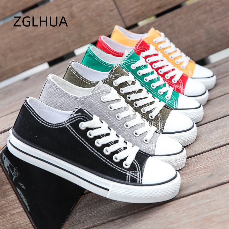 ZGLHUA Women Canvas Flat Shoes