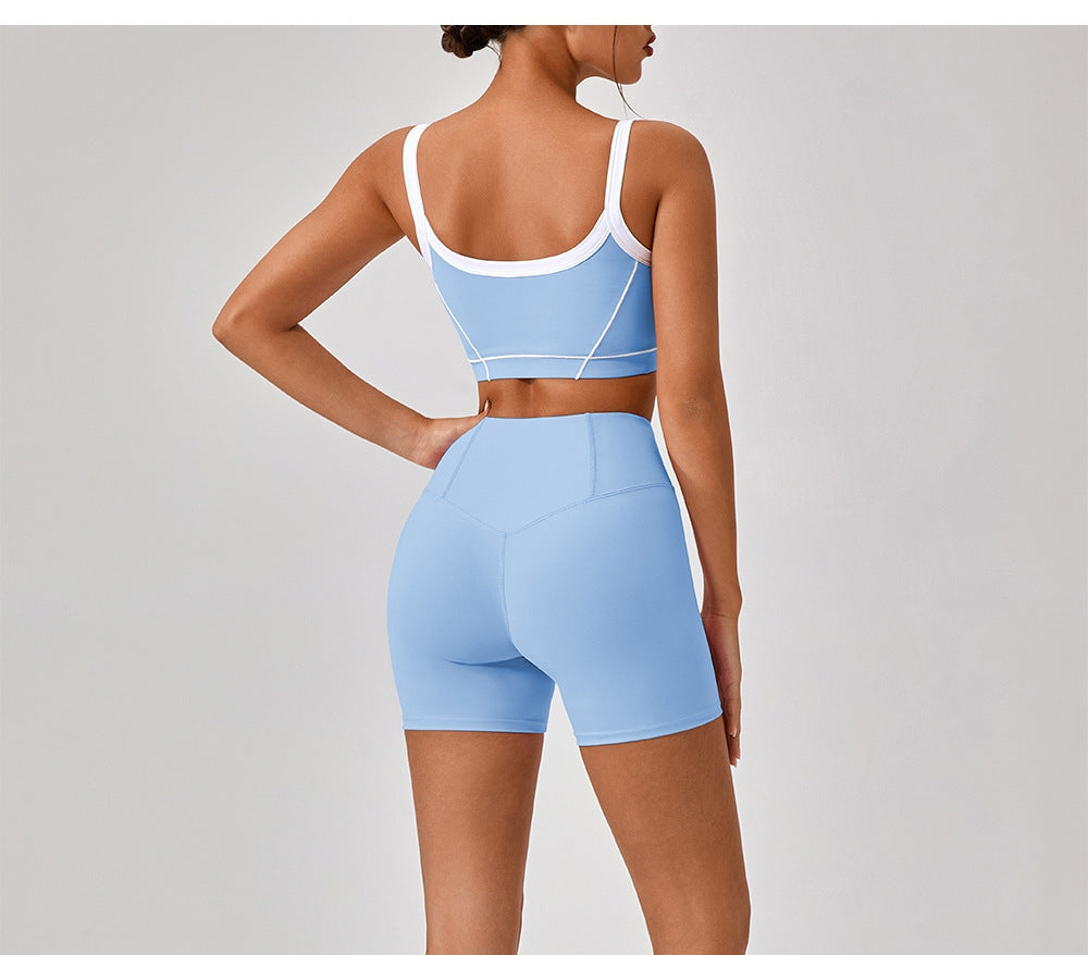 492# AL Women yoga Bra Shorts Set