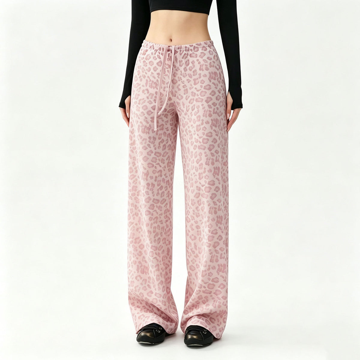 L6748# Women Leopard Pants