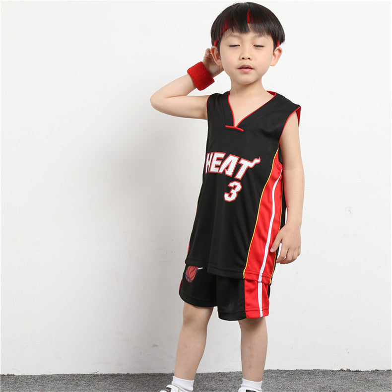 E7195#Kids football shirt shorts set
