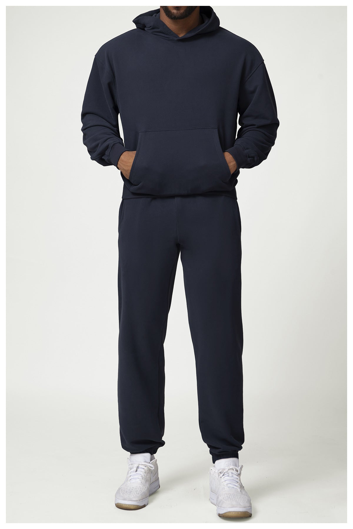 772#A 3D Silver Men Hoodie Pants Set