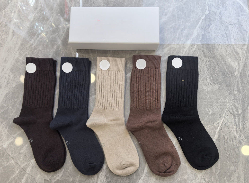 L5109# KAKA Unisex Cashmere Socks 5Pairs/Set