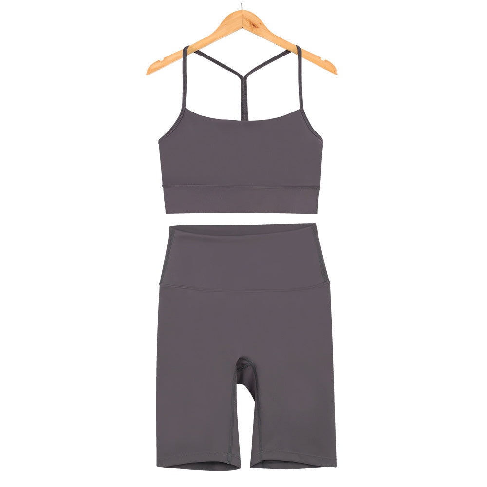 L4749#  Yoga Bra Shorts Set