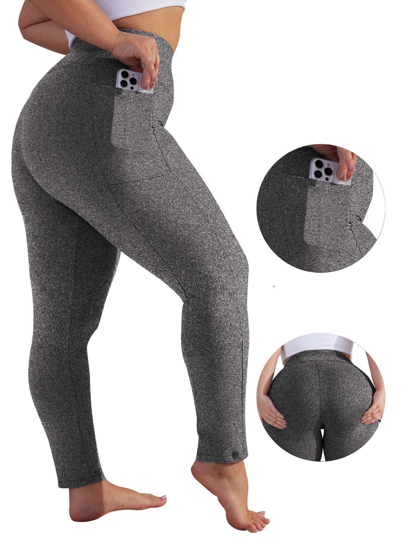 L6058#  Women Large Size Yoga Pants