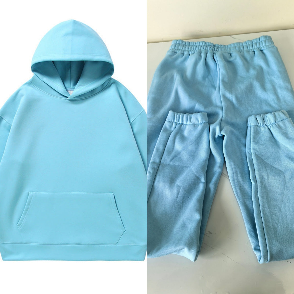 E3651-1#Large Size Embroidery Hooded Sweatshirts and Pants