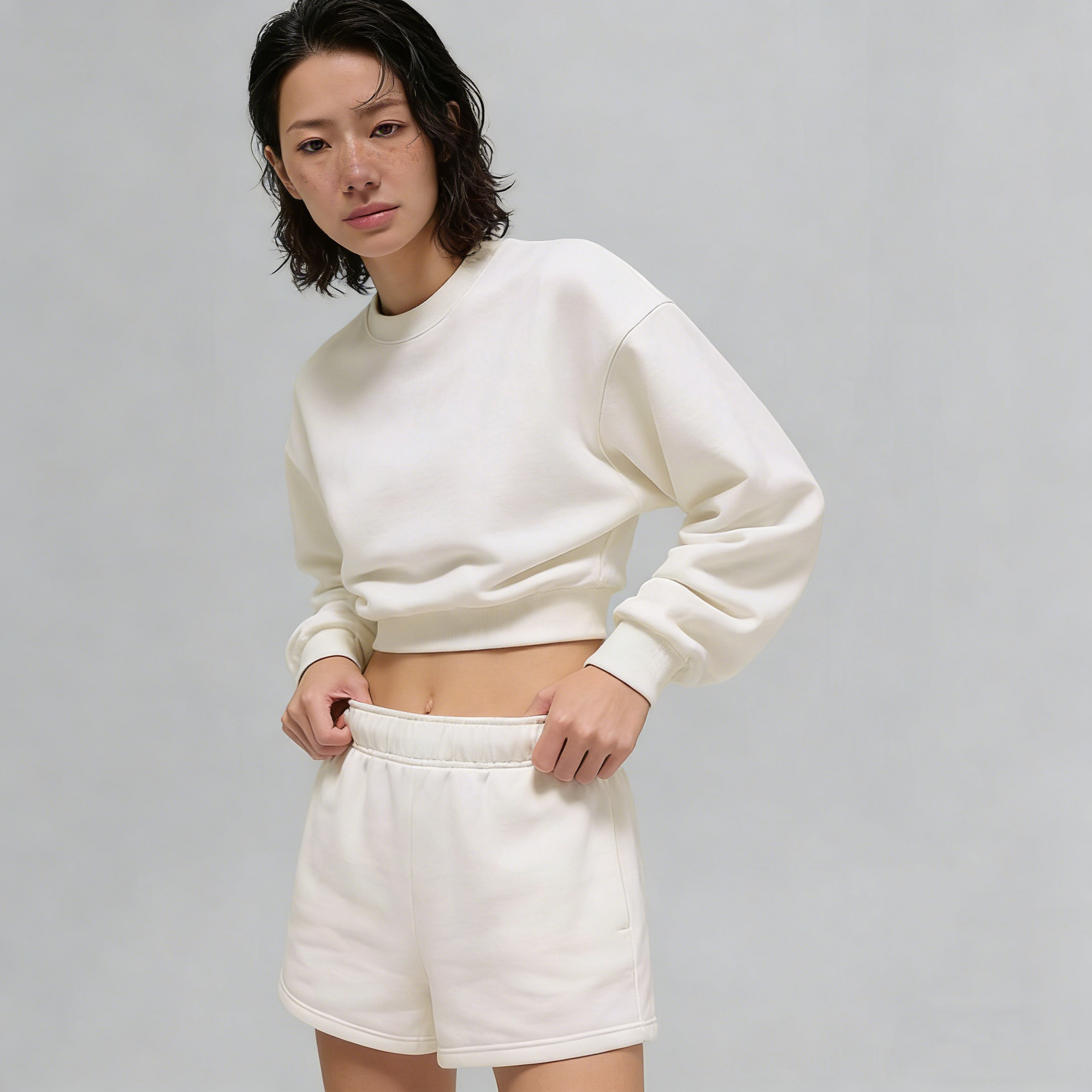 1867# A 3D Silver Women Yoga Sweatshirts