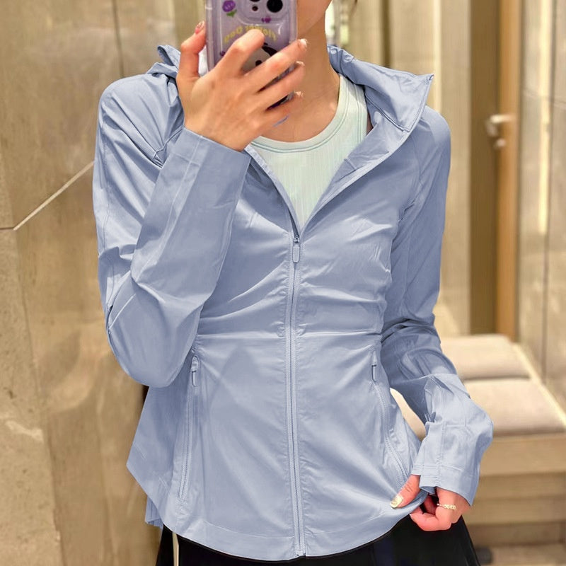 L6056#  Women Yoga Sunscreen Jackets