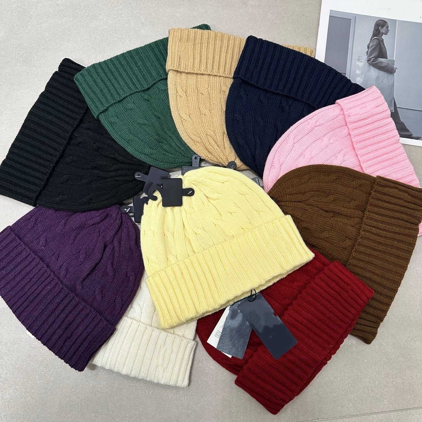 E6670# Wool Knitted Hat