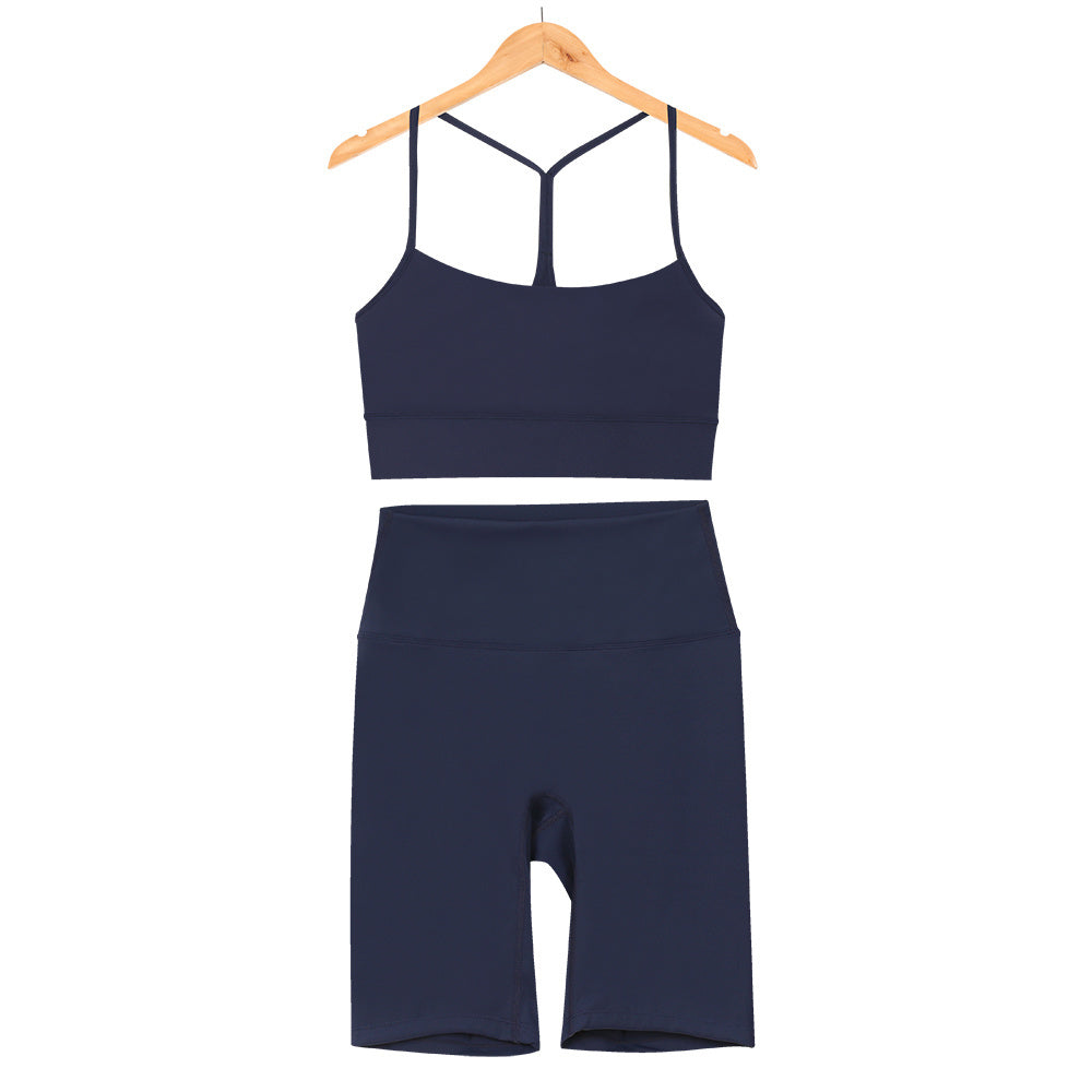 L4749#  Yoga Bra Shorts Set