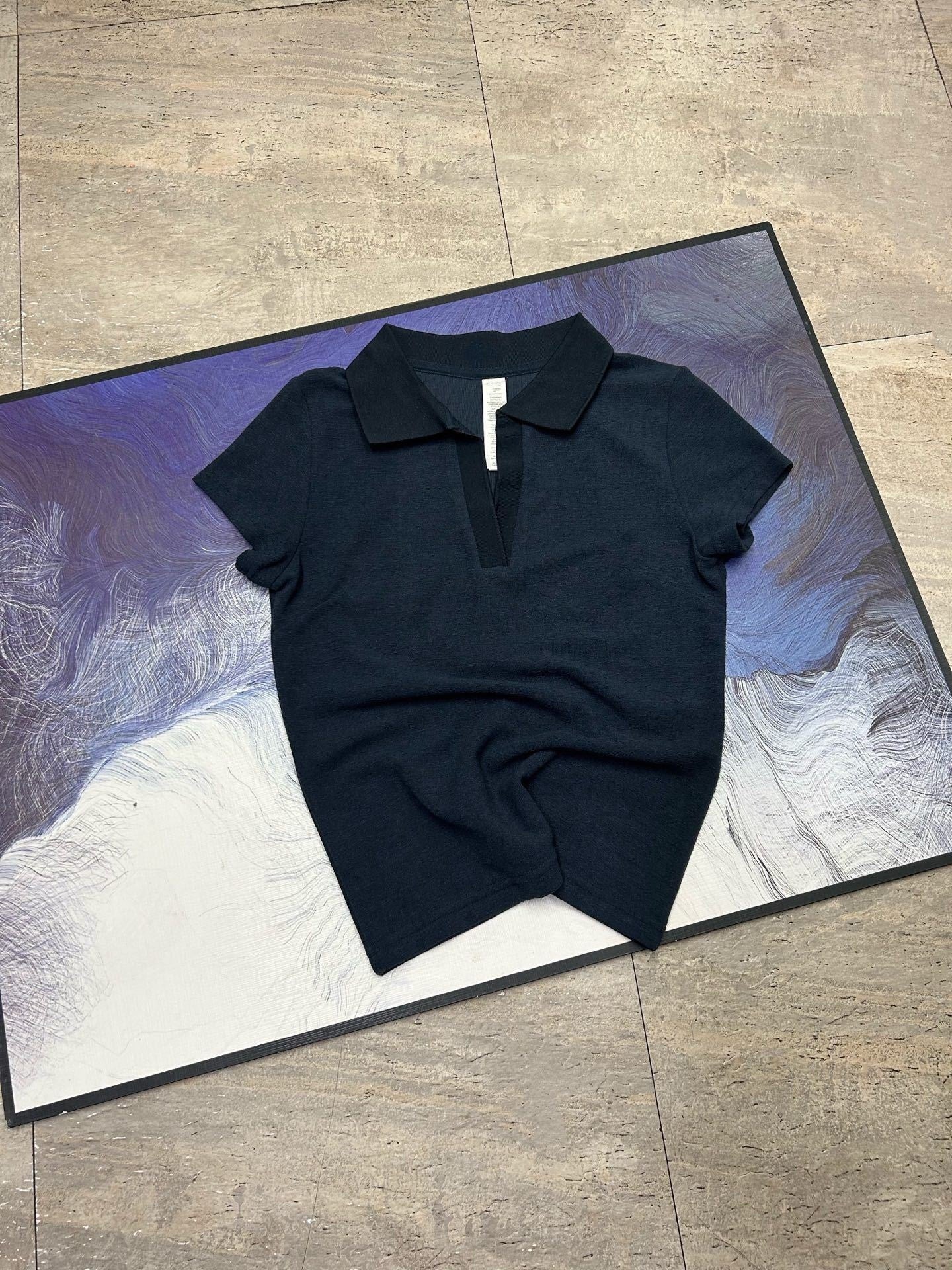 2087#GX A  Women Yoga Polo Shirts
