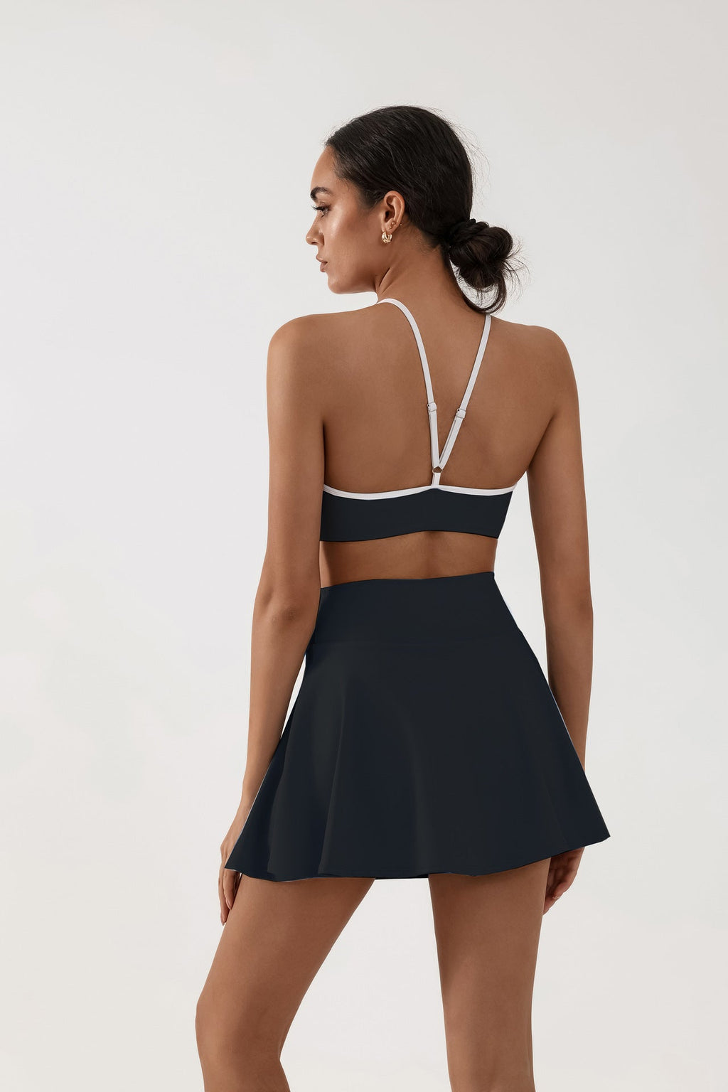 824# A Women Yoga Bra Skirts Set