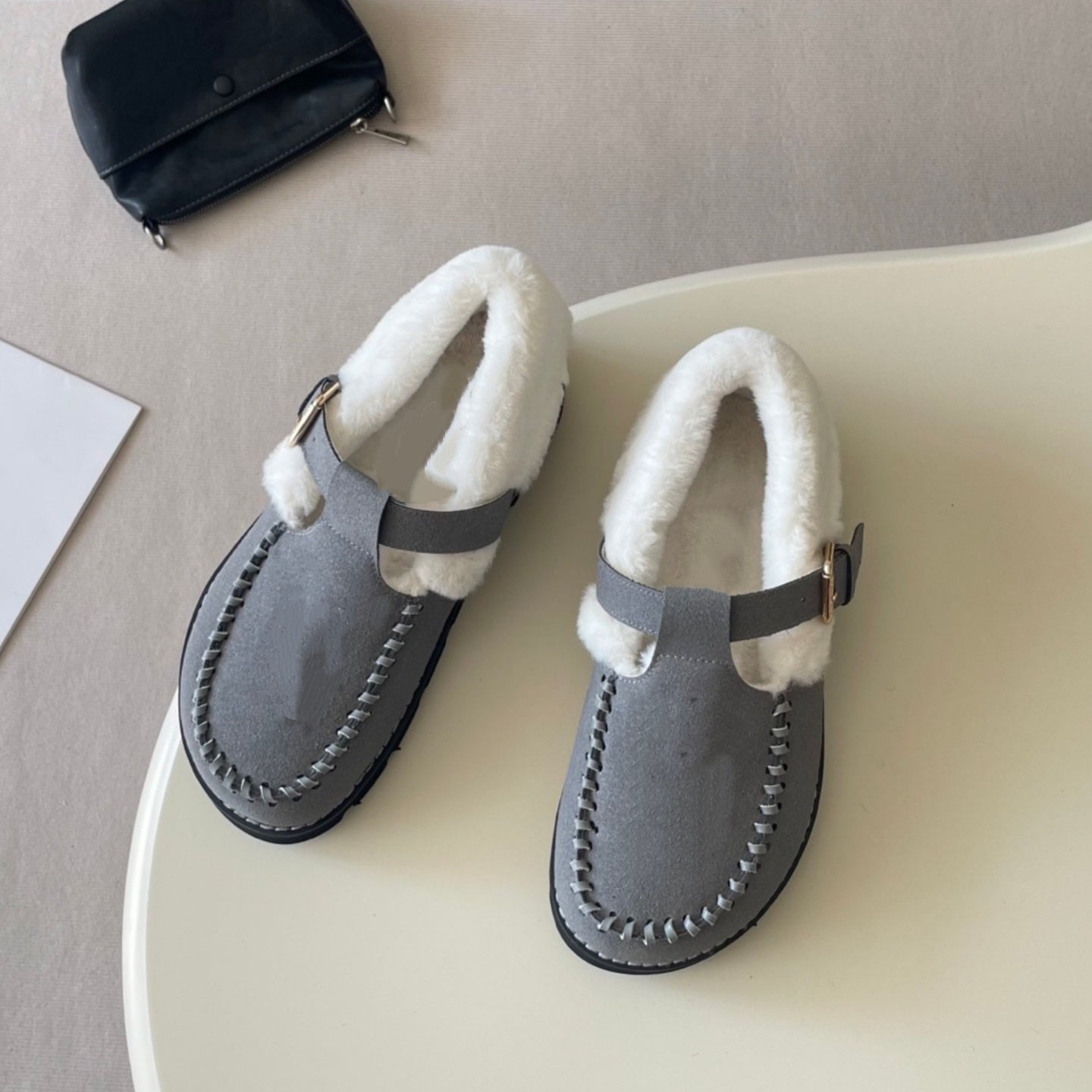 E6900#Unisex Wool Slipper