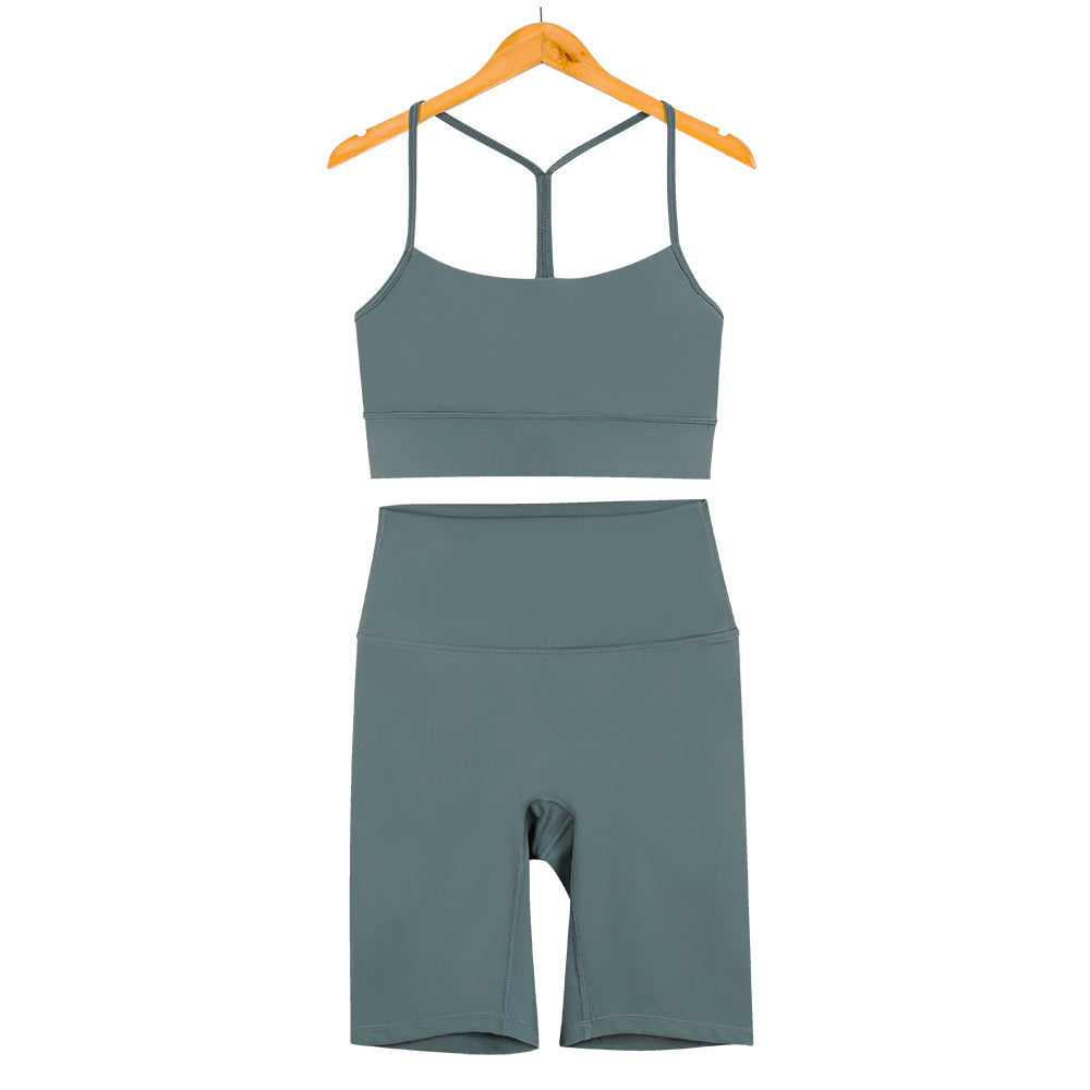 L4749-2#  Yoga Bra Shorts Set