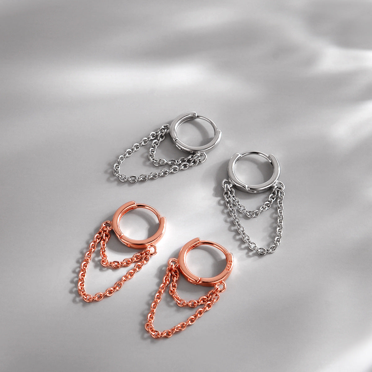 E7076#Titanium Steel Earrings