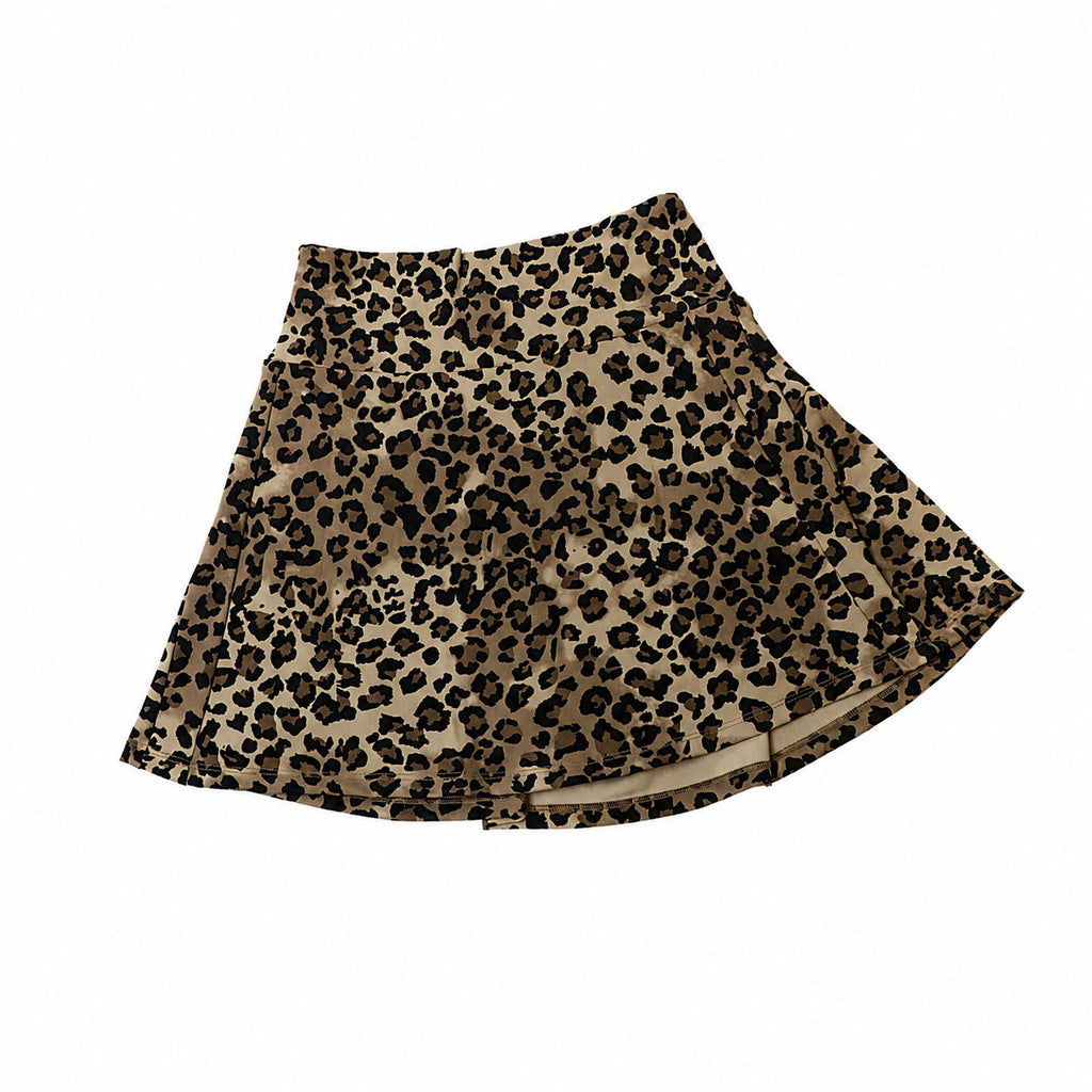L6368# Women Leopard Print Skirts