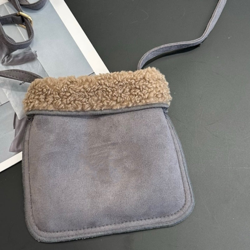 E6707#Lamb wool bag