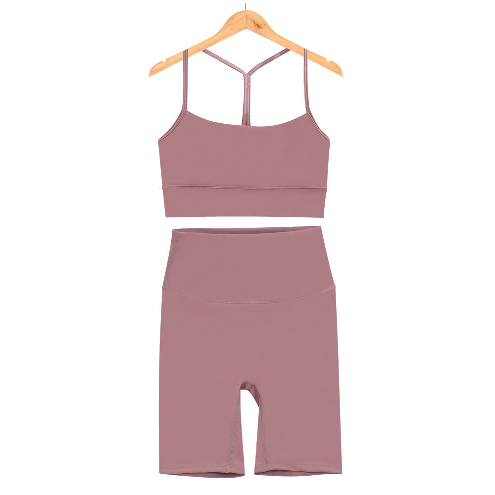 L4749-1#  Yoga Bra Shorts Set