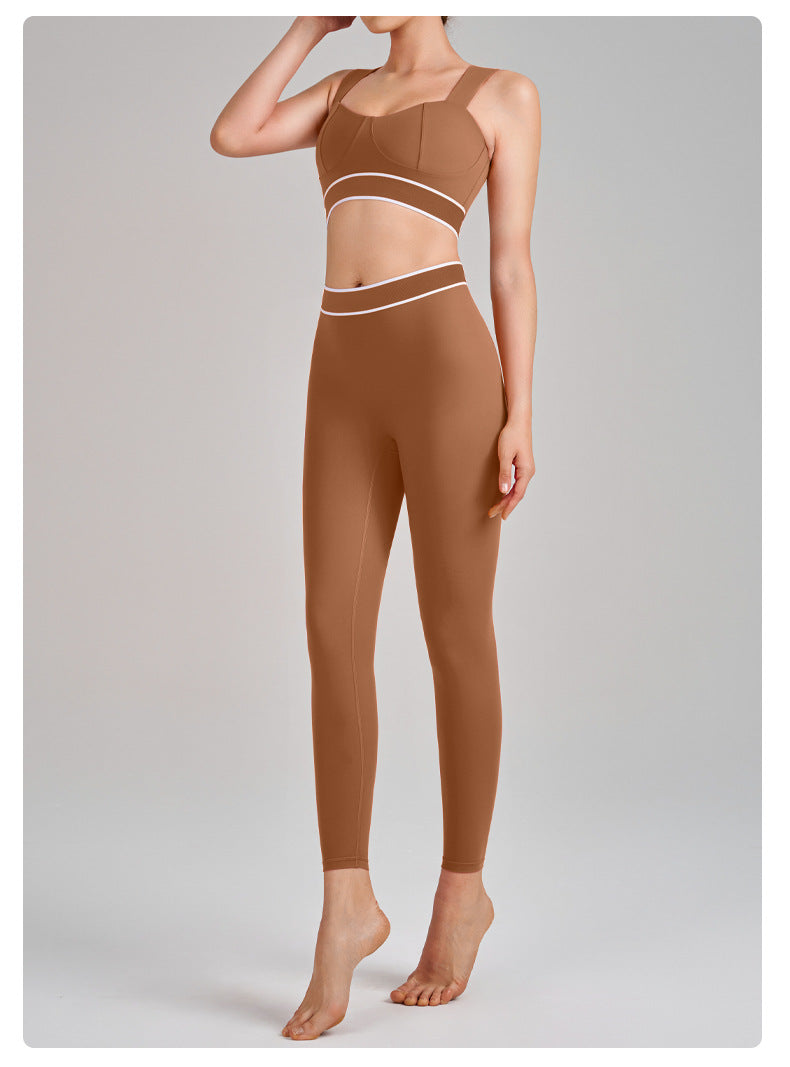 851# A Women Yoga Bra Pants Set