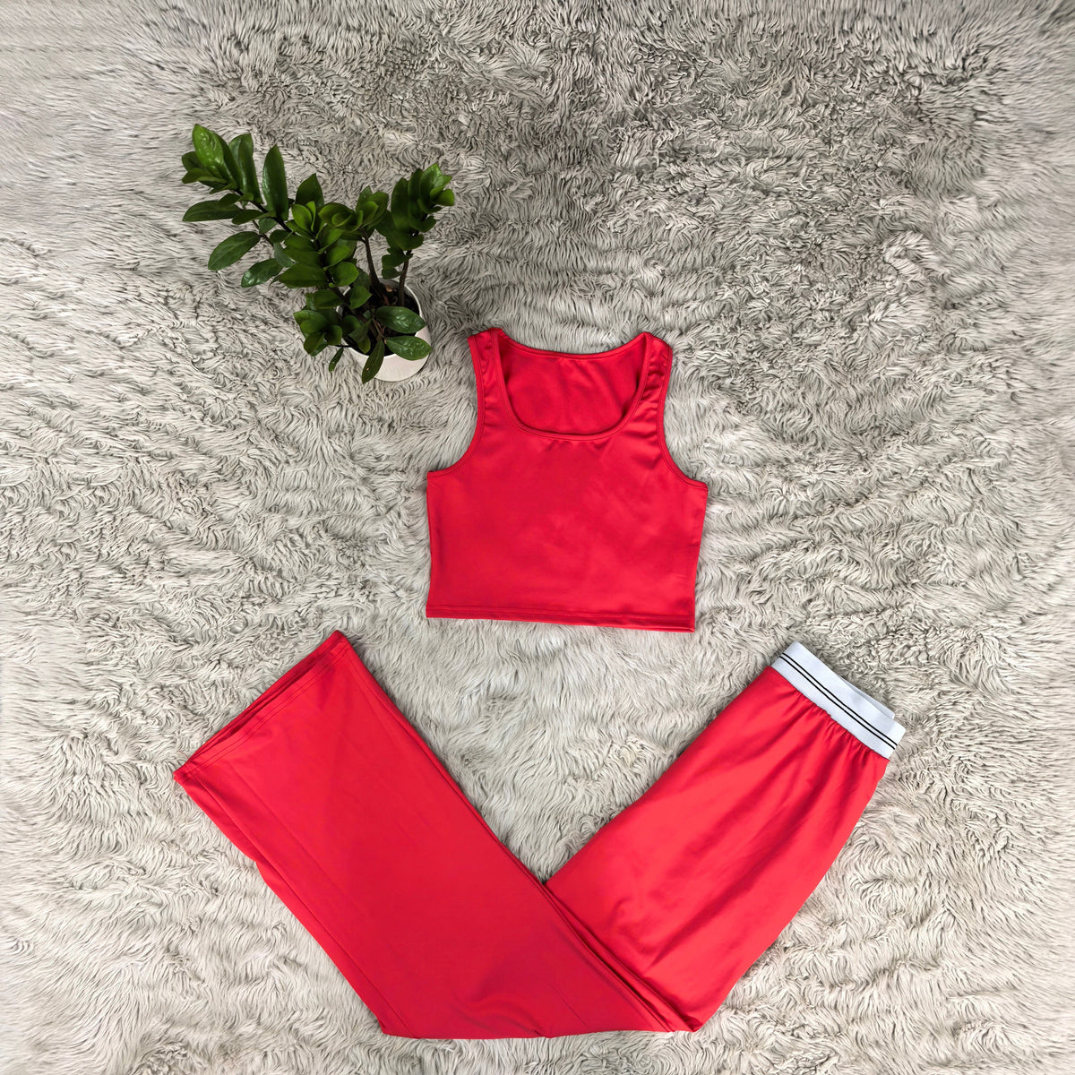 2712# A Women Tank Pant Set