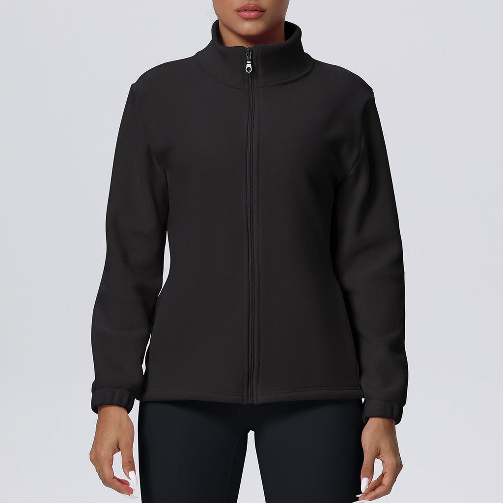 1685#A 3D Silver Women Fleece Jacket