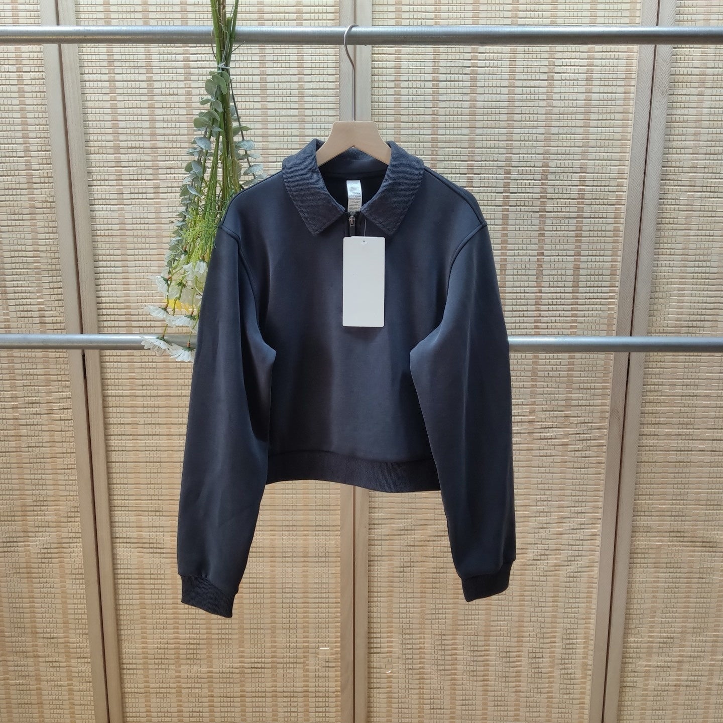 L5393# FB Women Half Zipper Pullover