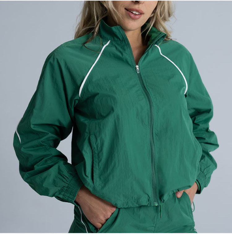 L5650# Women Jacket Shorts Set