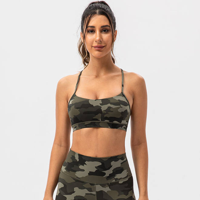 827  Camo Bra Shorts Sets