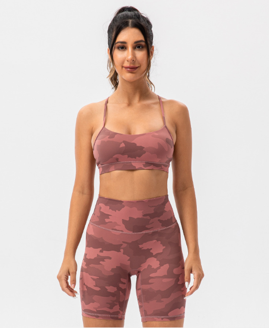 827  Camo Bra Shorts Sets