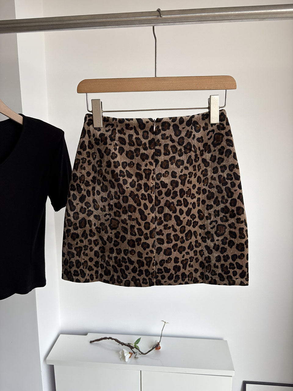L6393# Women Leopard Print Skirts