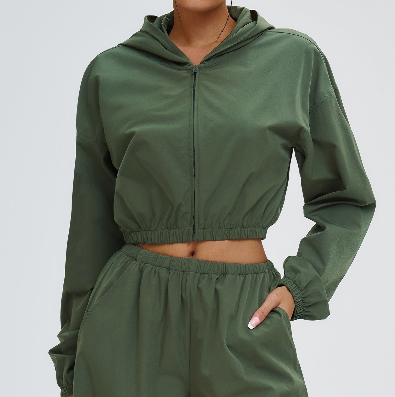 1765# A 3D SIlver  Women Hooded Jackets Or Pants