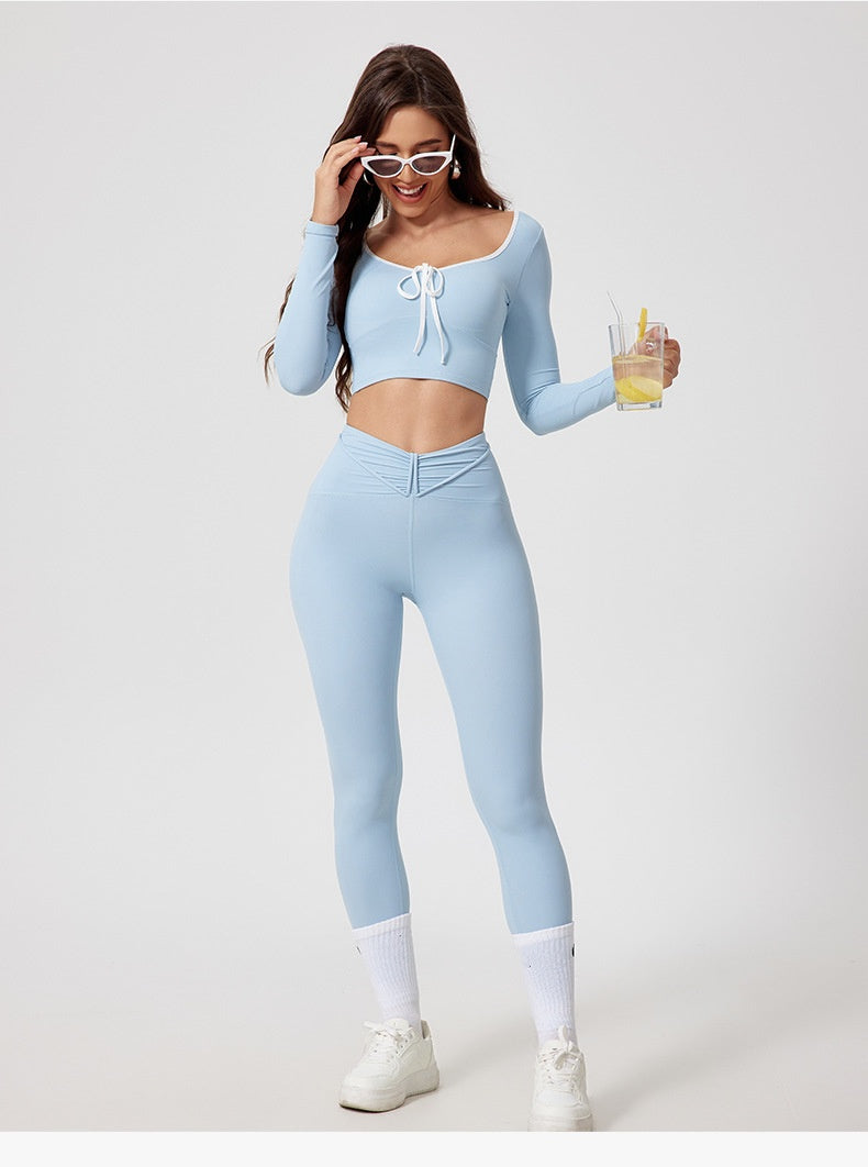 795# A Women Yoga Shirts Pants Set