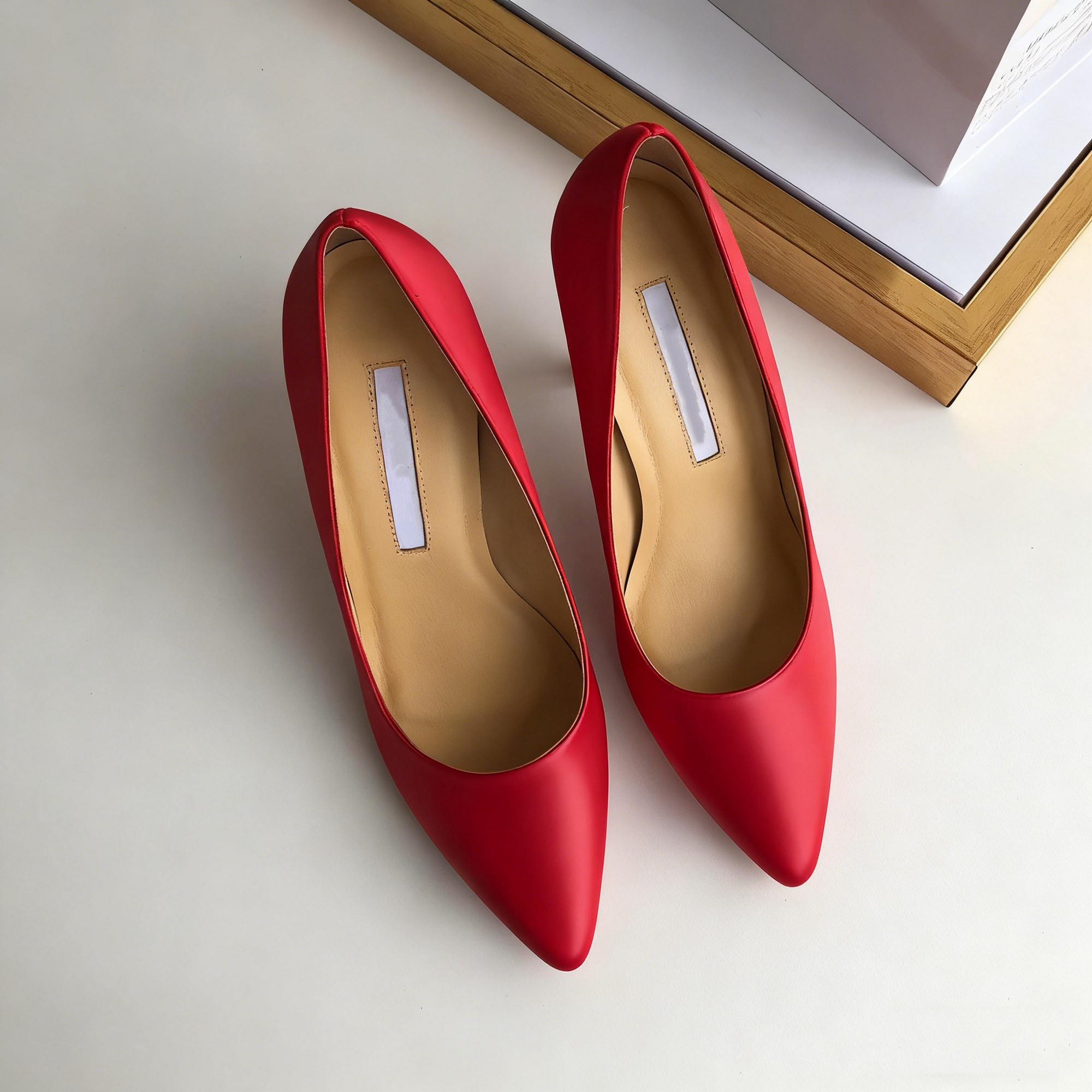E5686#Women Sheepskin Pumps
