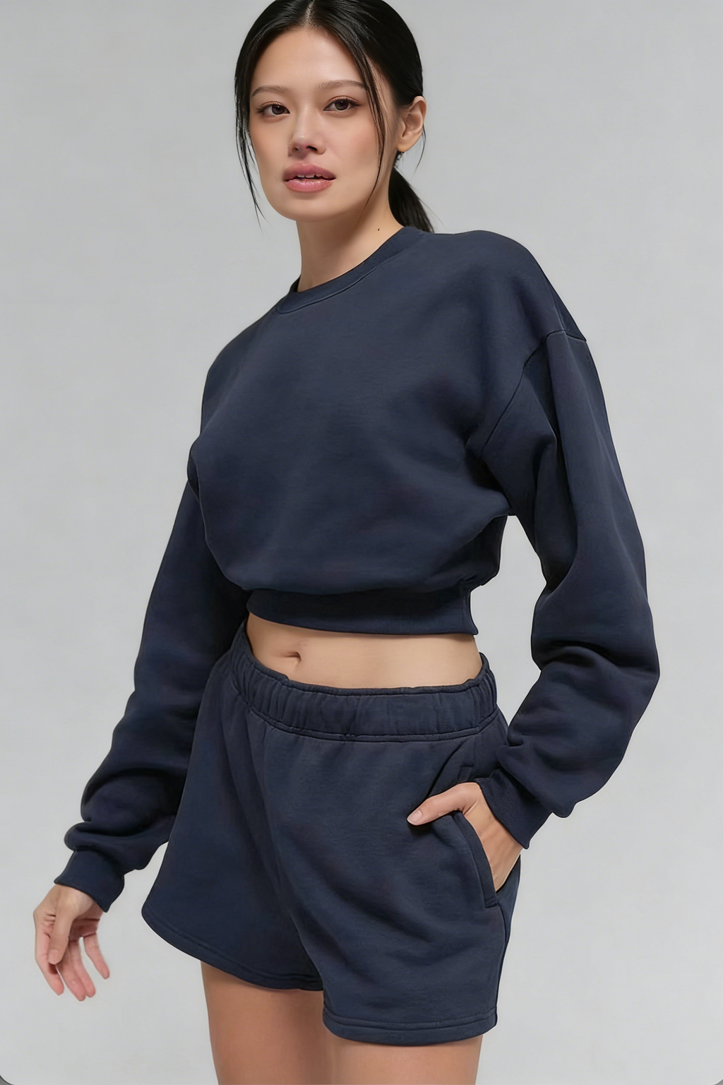 1867# A 3D Silver Women Yoga Sweatshirts