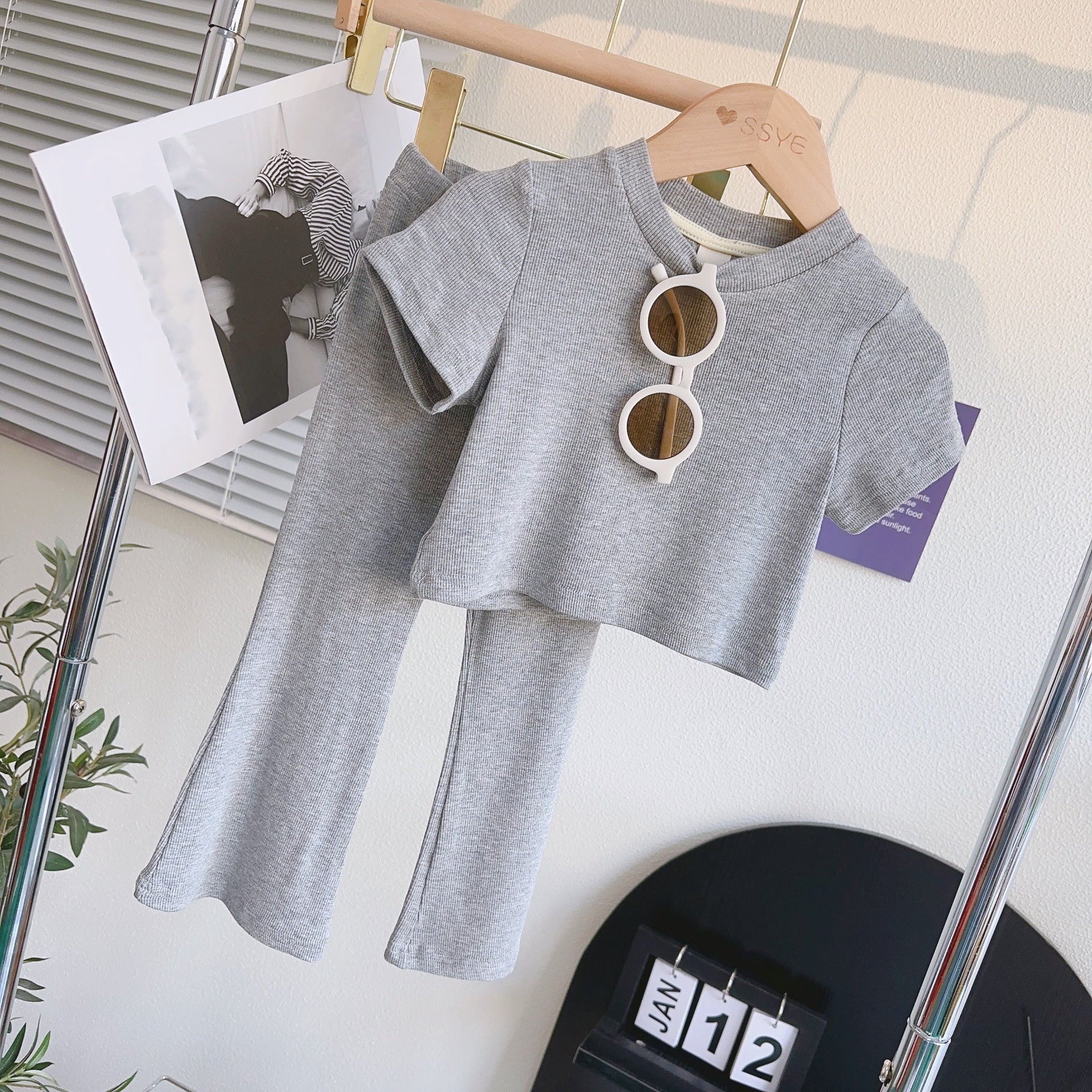 1930#  Kids Shirts Pants Set