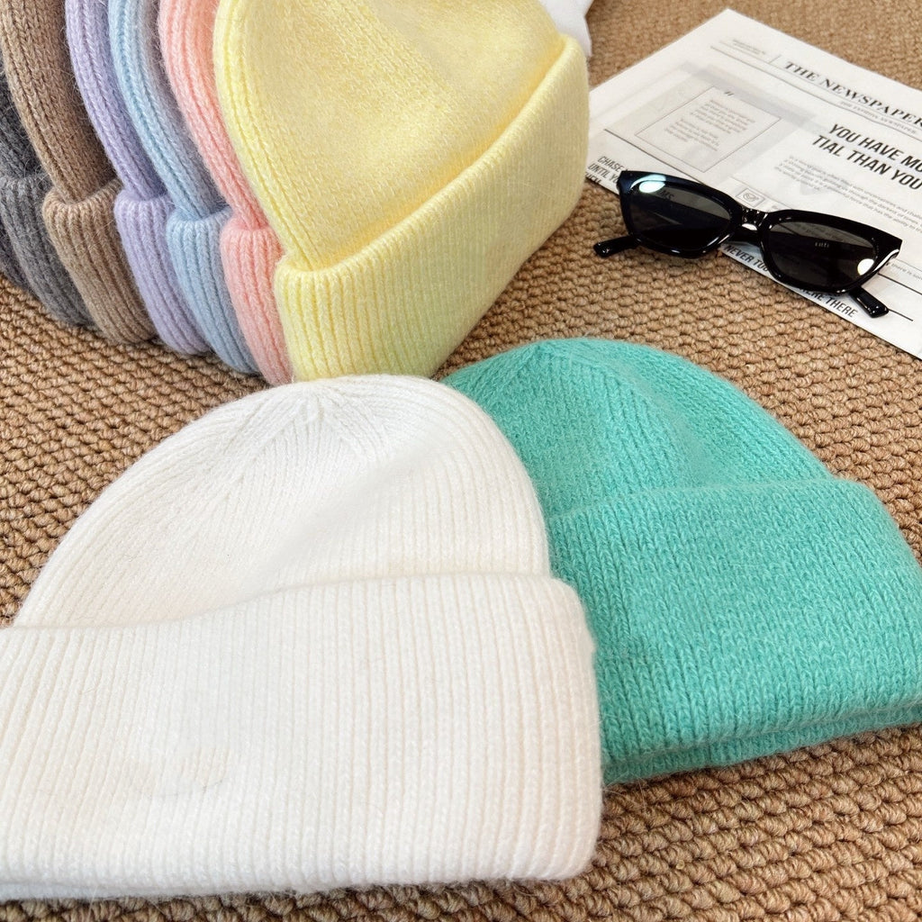 1551# XY A Rabbit Hair Knitted Hat