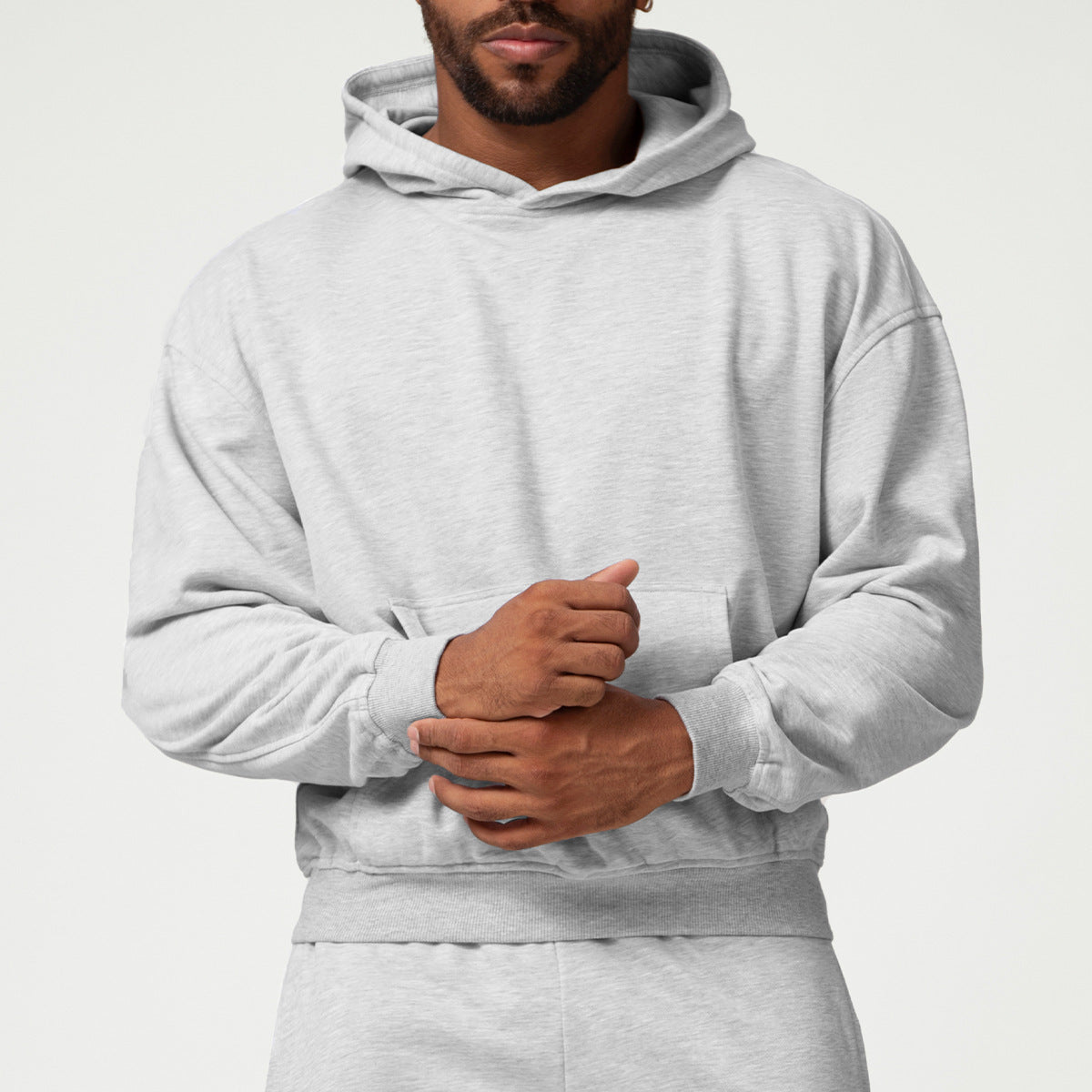 772#A 3D Silver Men Hoodie Pants Set