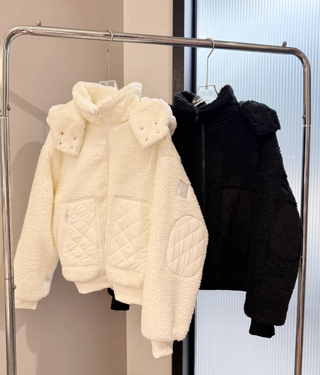 1447#GX A Lamb Wool Coat