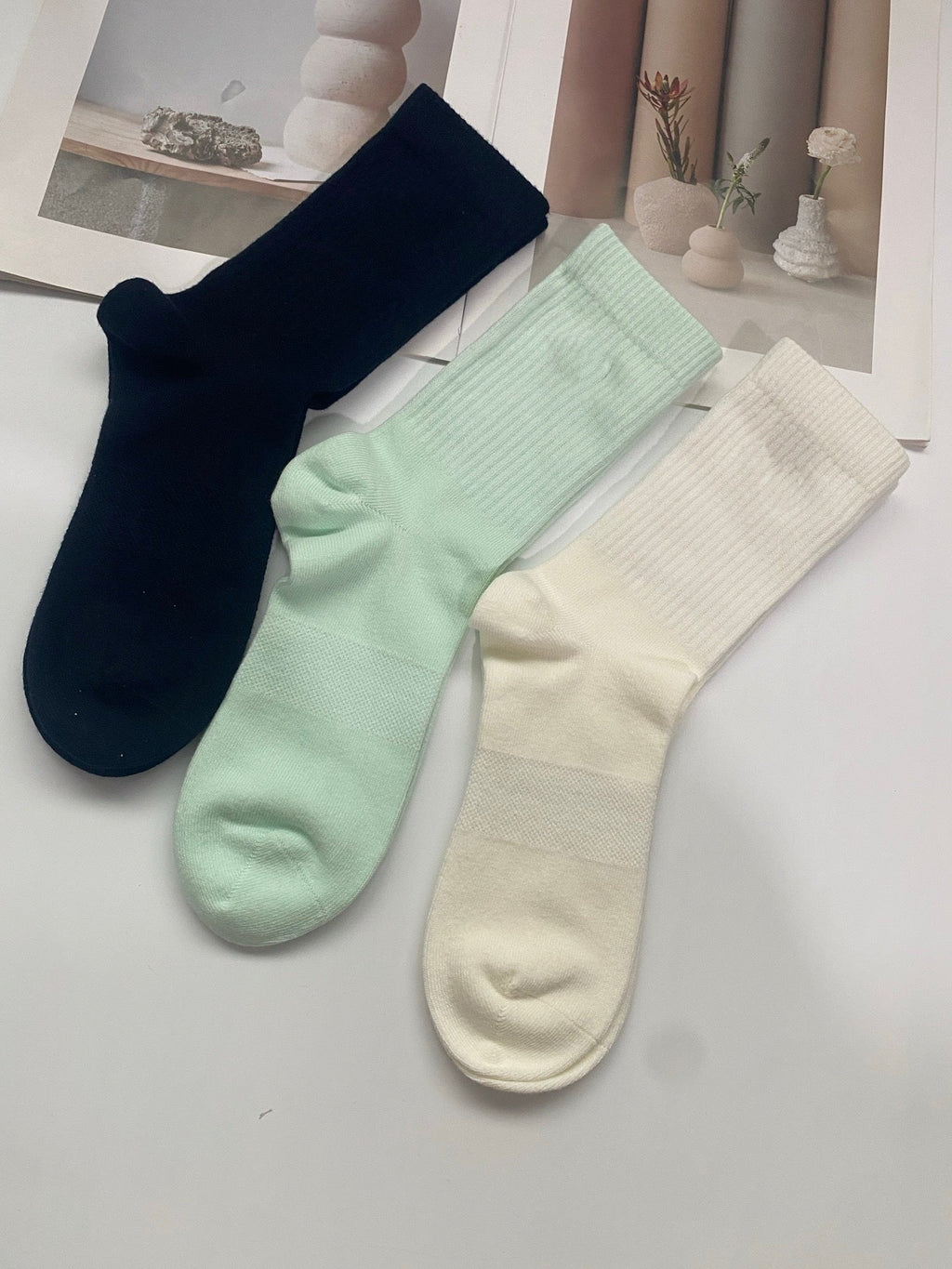 L5189#GX Women Socks 3 Paris/Set