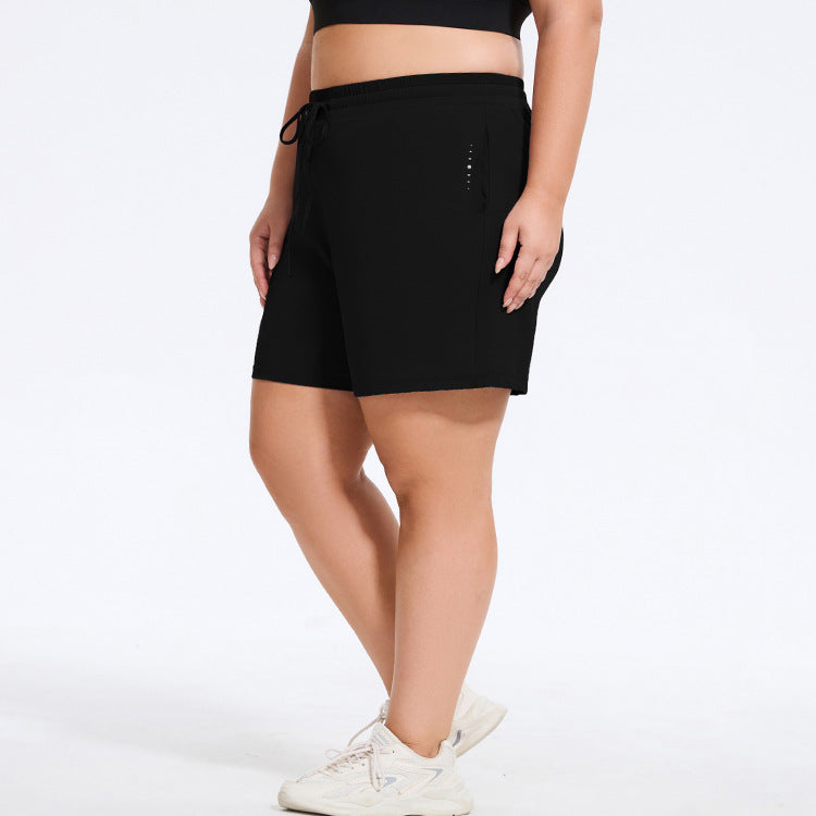 L4592# Women Large Size Yoga Shorts