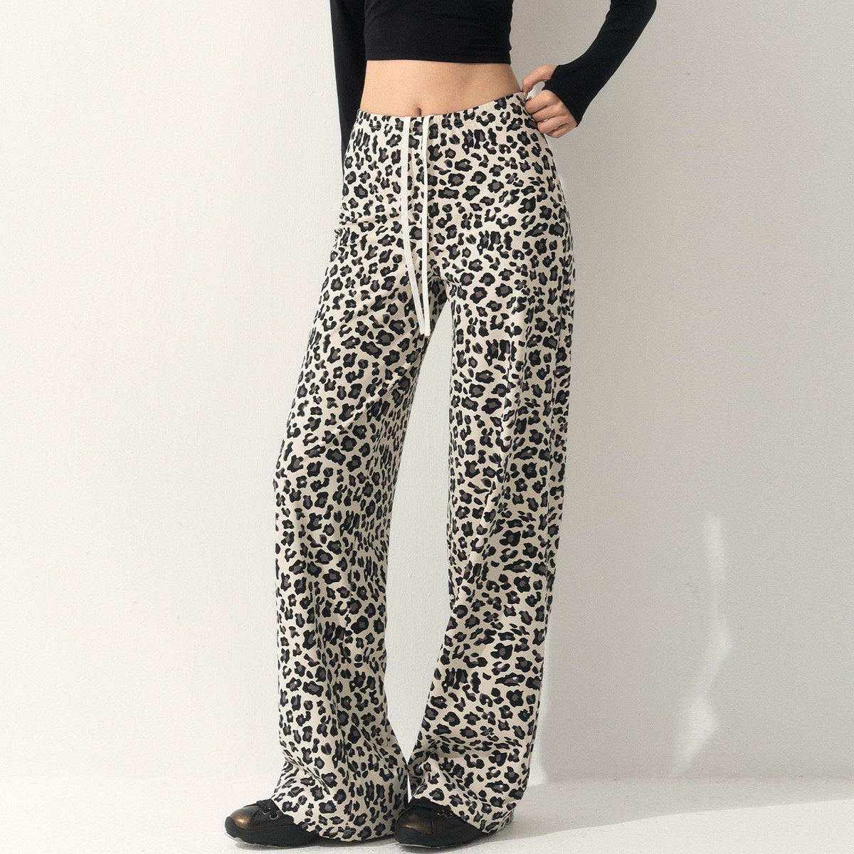 L6748# Women Leopard Pants