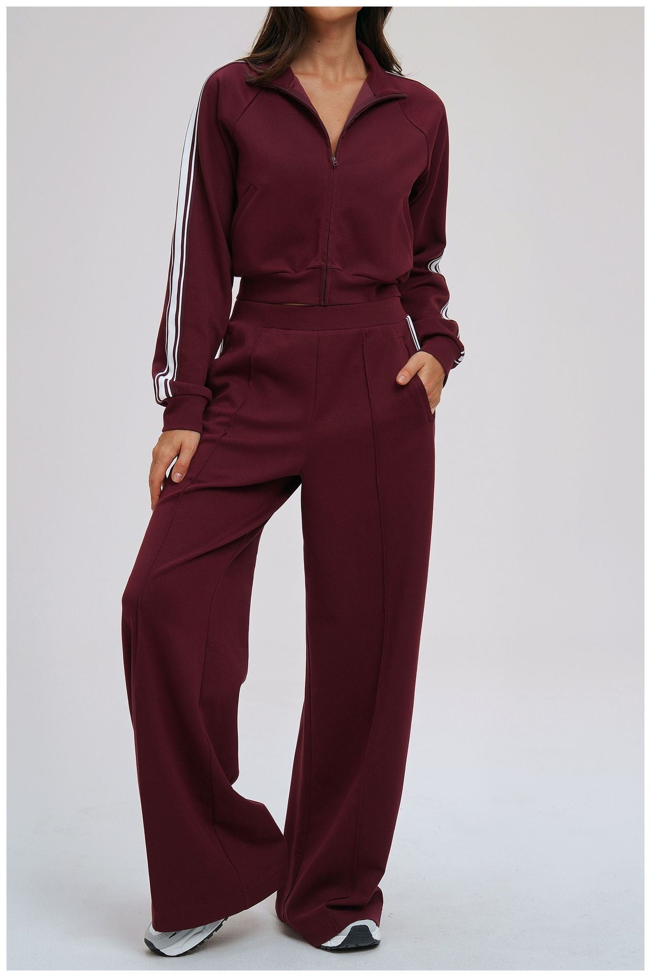 1757#A Same color Embroidery  Women Yoga Jacket or Pants