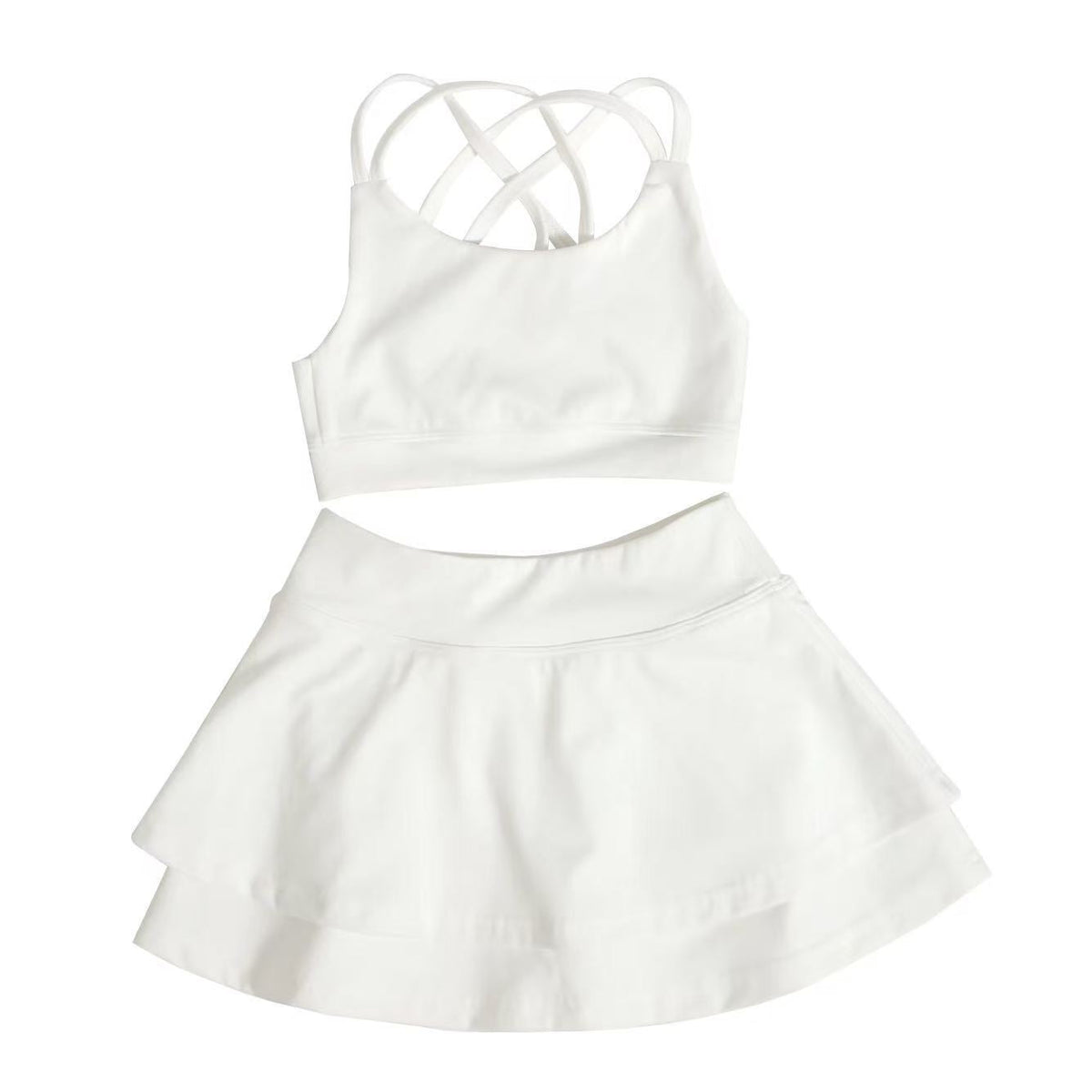 L6189#  Kids Bra Skirts Set