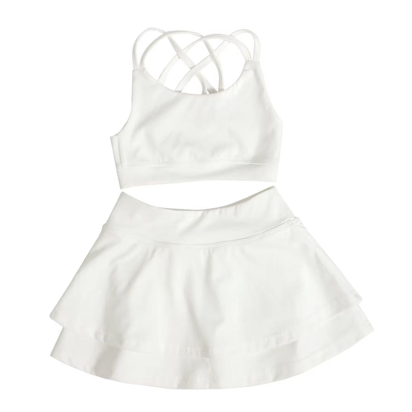 L6189#  Kids Bra Skirts Set